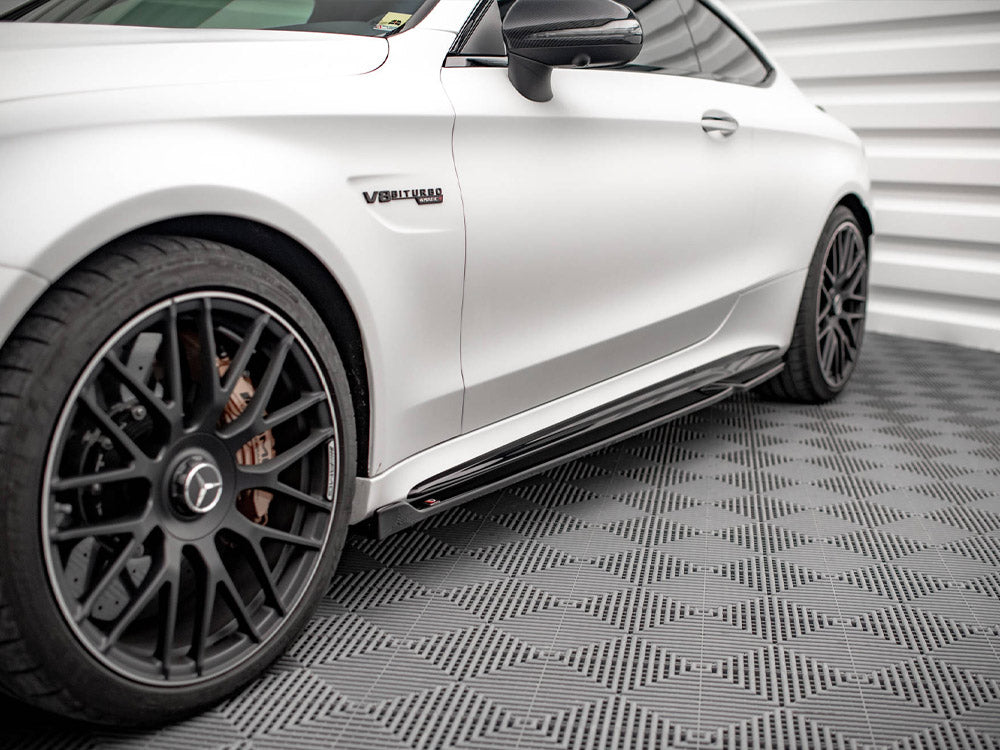 Maxton Design Side Skirts Diffusers V.2 Mercedes-AMG C 63AMG Coupe C205 Facelift