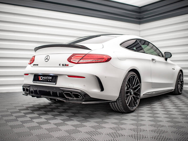 Maxton Design Rear Splitter (Vertical Bars) Mercedes-AMG C 63AMG Coupe AMG Aero Pack C205 Facelift