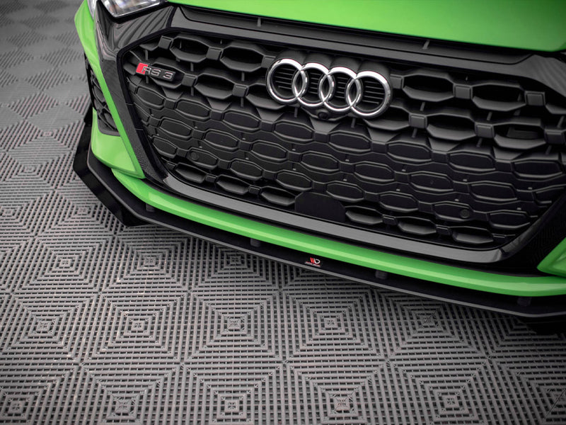 Maxton Design Street PRO Front Splitter V.1 + Flaps Audi RS3 8Y Sedan