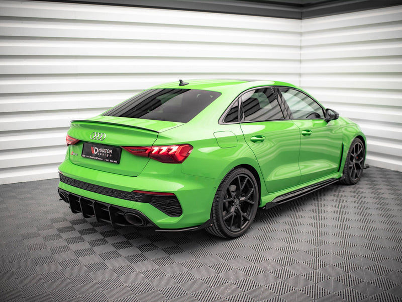 Maxton Design Street PRO Rear Side Splitters (+flaps) Audi RS3 Sedan 8Y (2020-)