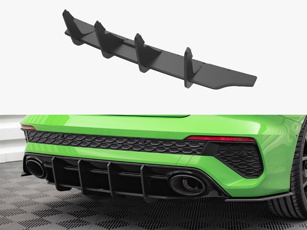 Maxton Design Street PRO Rear Diffuser Audi RS3 Sedan 8Y (2020-) - Red