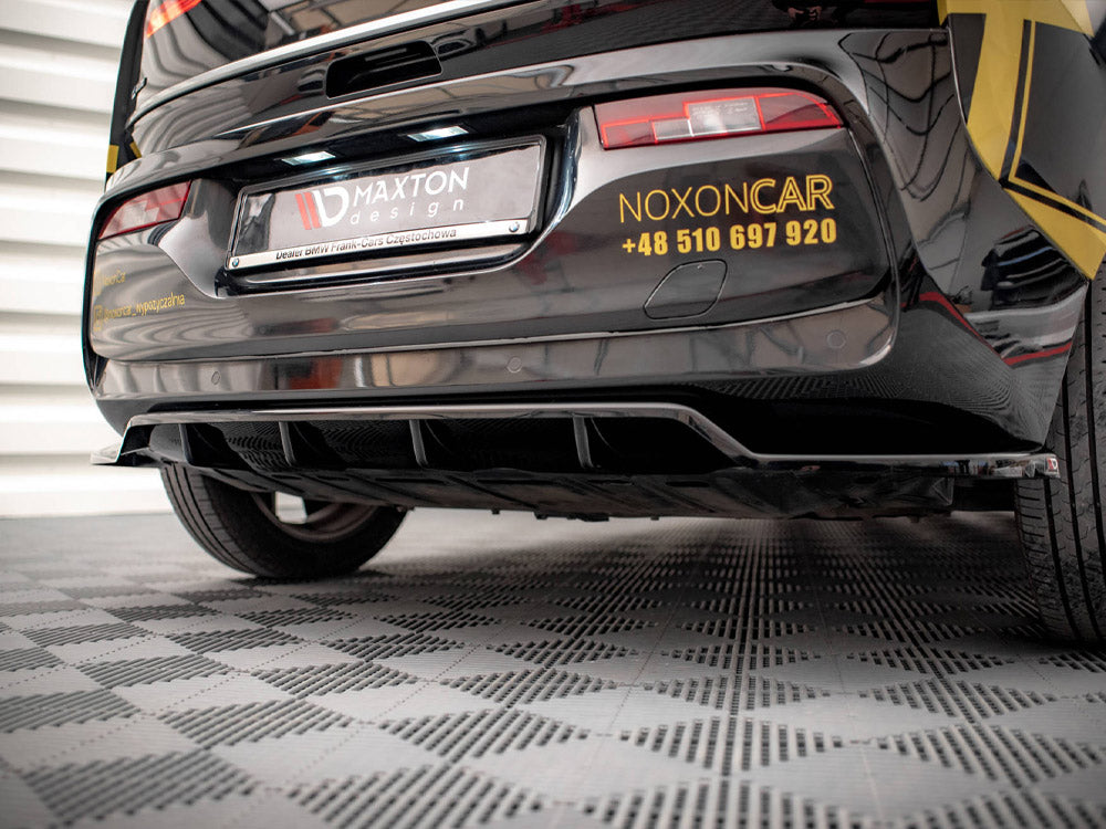 Maxton Design Rear Splitter (Vertical Bars) BMW i3 Mk1 Facelift