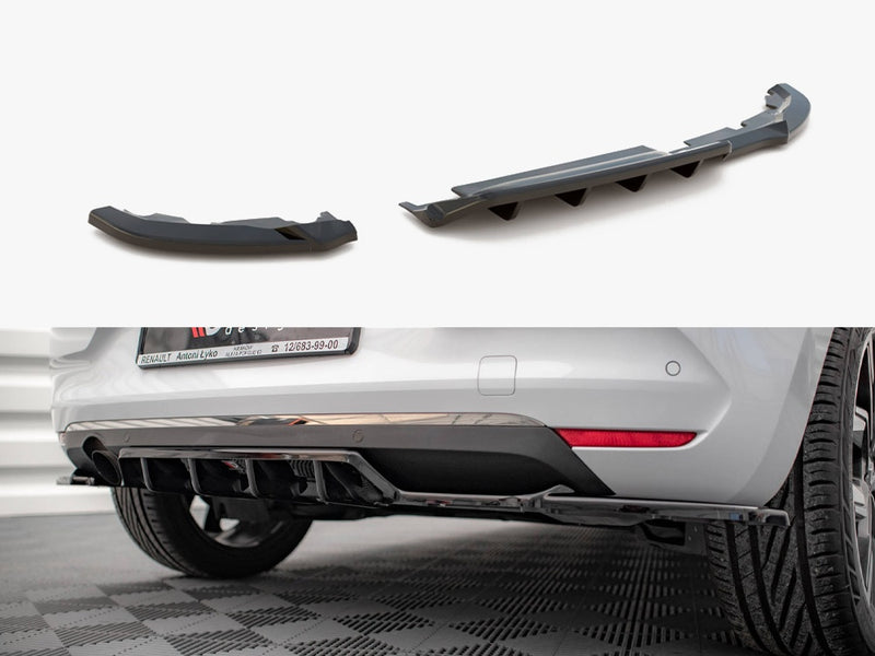 Maxton Design Rear Splitter (Vertical Bars) Renault Clio Mk5