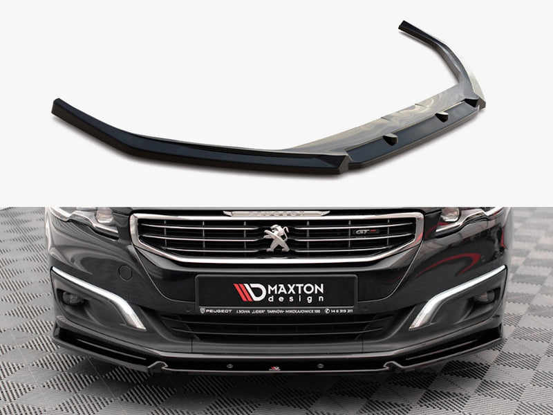 Maxton Design Front Splitter V.1 Peugeot 508 GT MK1 Facelift (2014-2018)