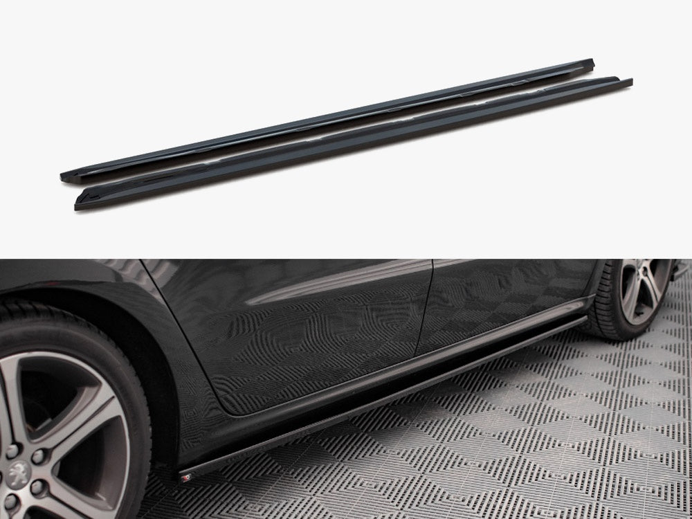 Maxton Design Side Skirts Diffusers Peugeot 508 GT MK1 Facelift (2014-2018)