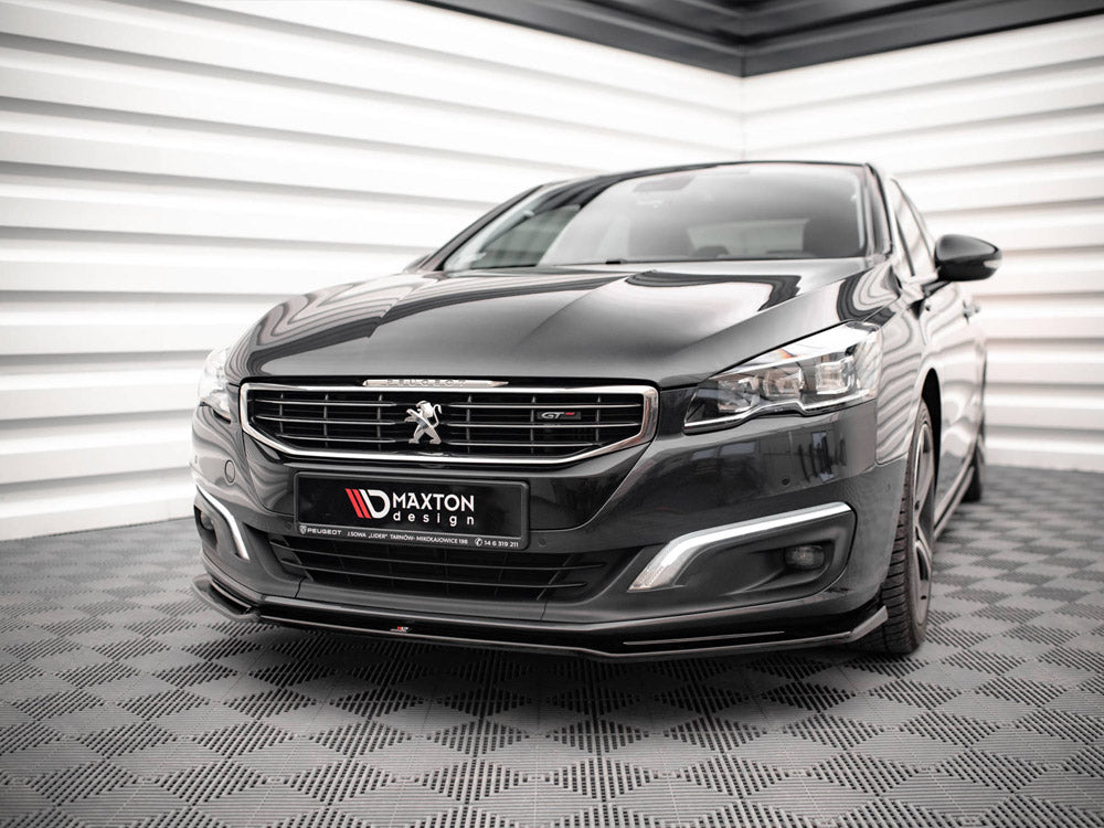 Maxton Design Front Splitter V.2 Peugeot 508 GT MK1 Facelift (2014-2018)