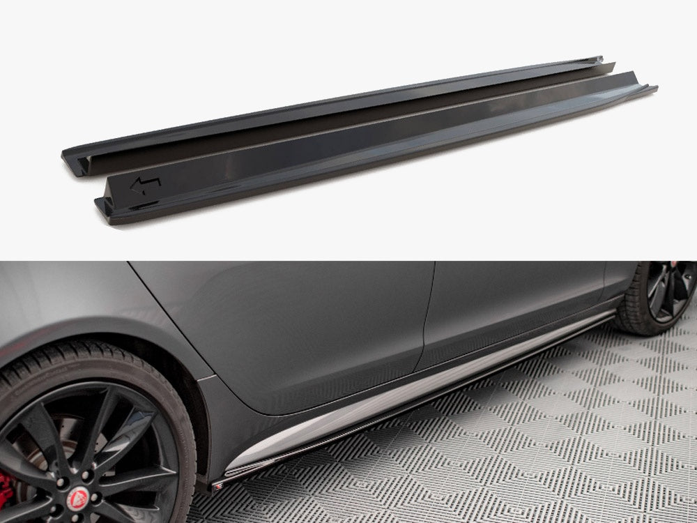 Maxton Design Side Skirts Diffusers Jaguar XF R-sport MK2 (2015-2020)