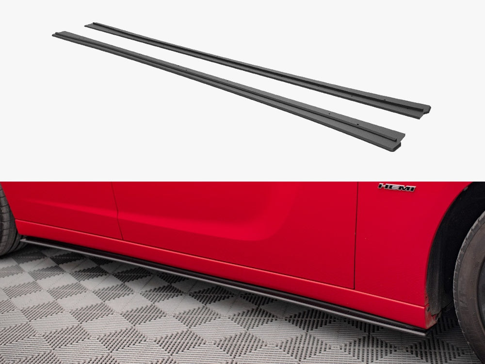 Maxton Design Street PRO Side Skirts Diffusers Dodge Charger RT Mk7 Facelift