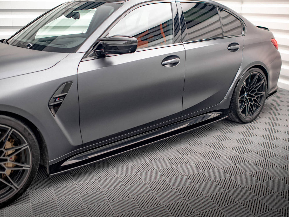 Maxton Design Side Skirts Diffusers V.1 BMW M3 Sedan / Touring G80 / G81