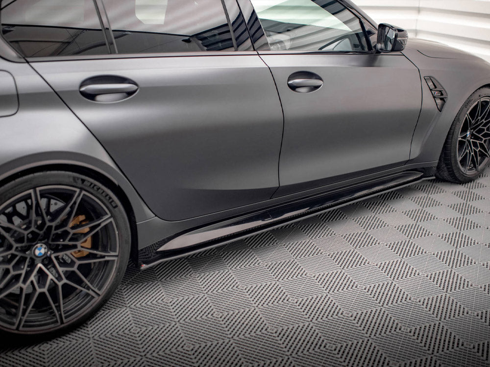 Maxton Design Street PRO Side Skirts Diffusers BMW M3 Sedan / Touring G80 / G81