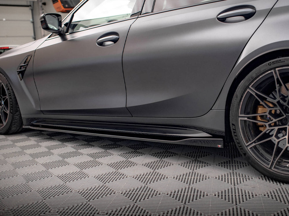 Maxton Design Side Skirts Diffusers V.2 BMW M3 Sedan / Touring G80 / G81