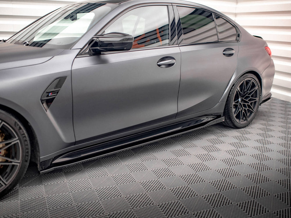 Maxton Design Side Skirts Diffusers V.2 BMW M3 Sedan / Touring G80 / G81