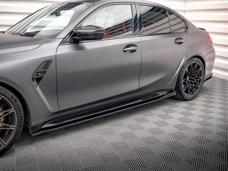 Maxton Design Side Skirts Diffusers V.2 BMW M3 Sedan / Touring G80 / G81