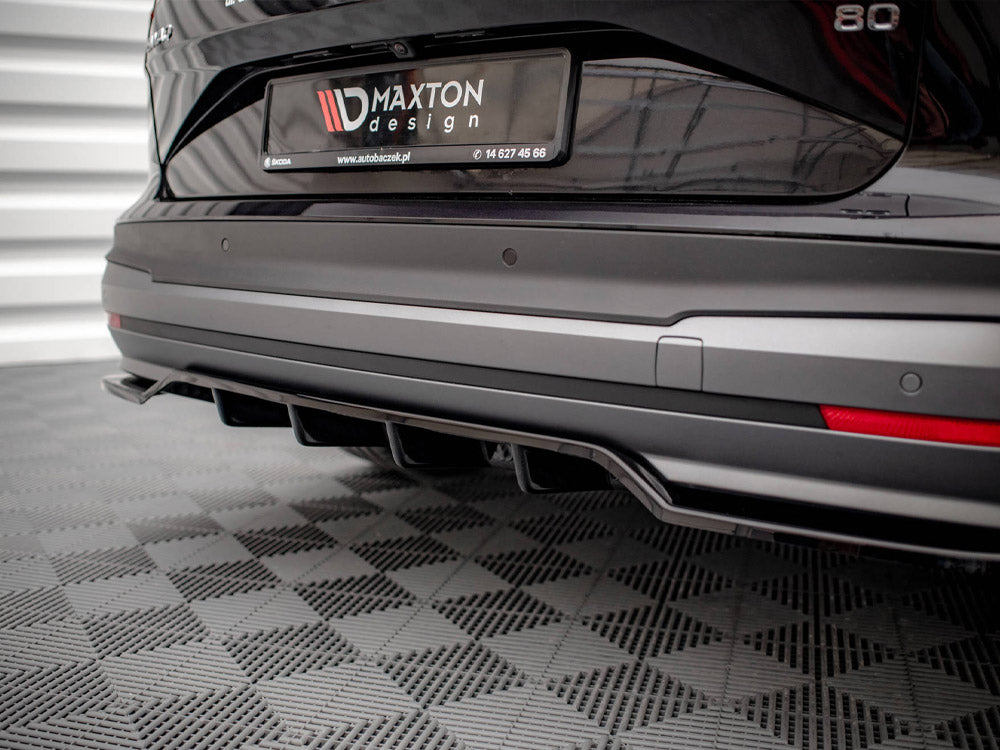 Maxton Design Rear Splitter (Vertical Bars) Skoda Enyaq IV