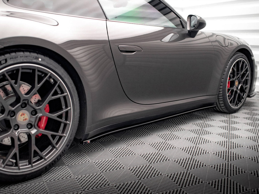 Maxton Design Side Skirt Diffusers Porsche 911 Carrera 4S 992