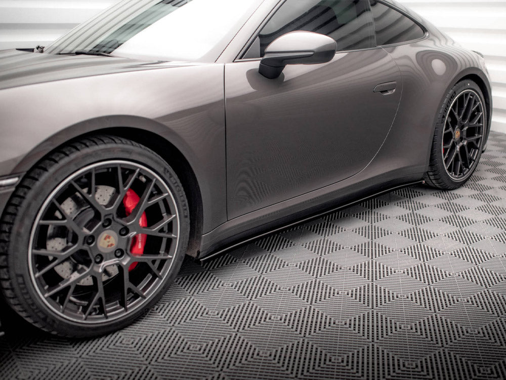 Maxton Design Side Skirt Diffusers Porsche 911 Carrera 4S 992