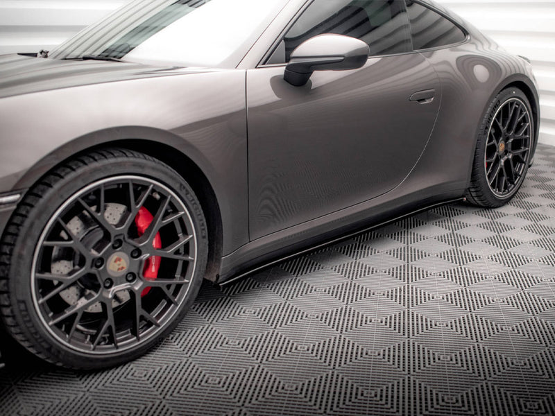 Maxton Design Side Skirt Diffusers Porsche 911 Carrera 4S 992