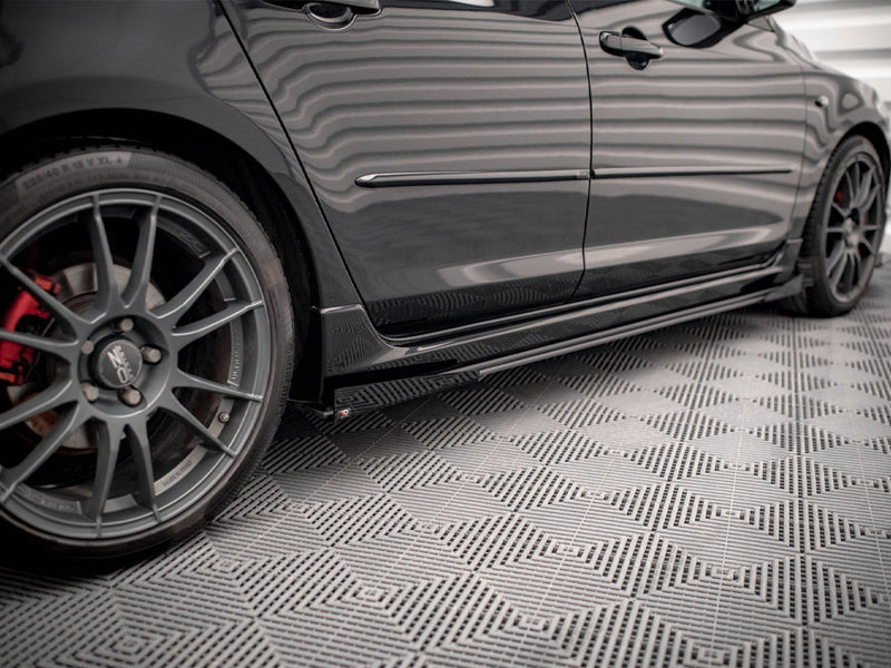 Maxton Design Street PRO Side Skirts Diffusers + Flaps Mazda 3 MPS Mk1