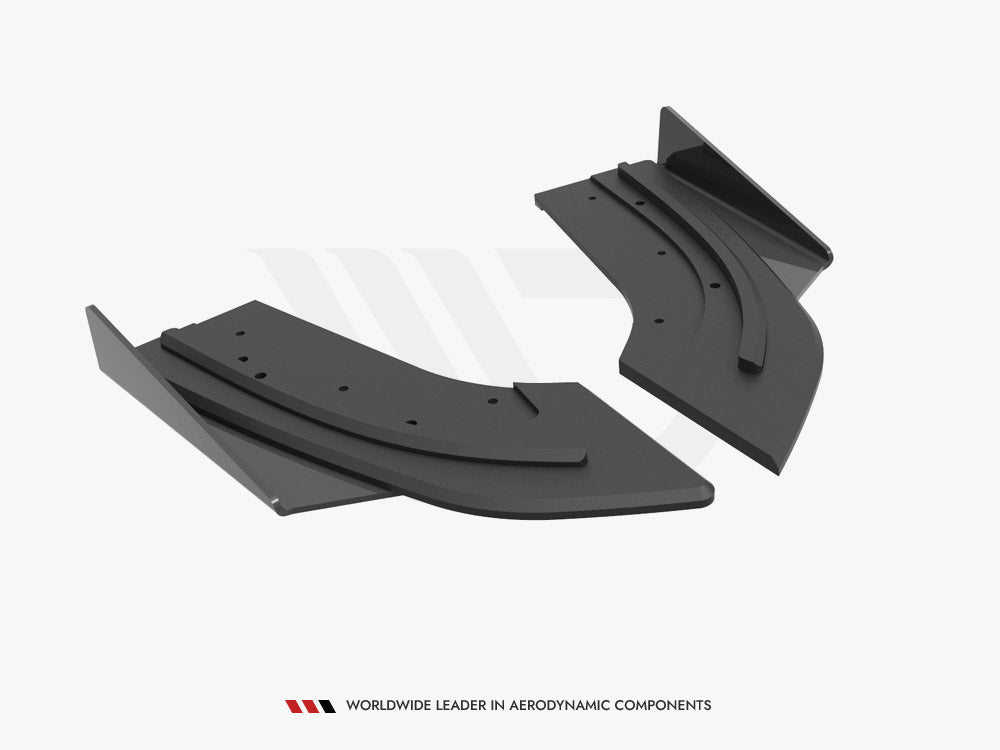 Maxton Design Street PRO Rear Side Splitters + Flaps Mazda 3 MPS Mk1 US-Spec Version