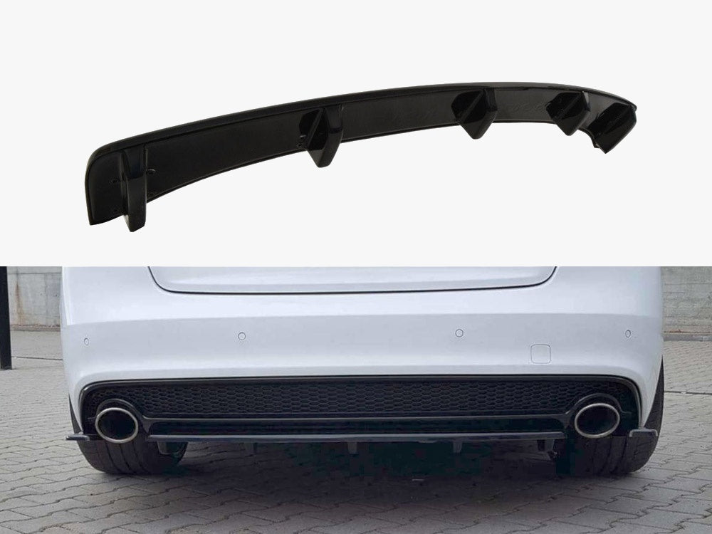 Maxton Design Rear Splitter (Vertical Bars) Audi A5 S-Line 8T Facelift