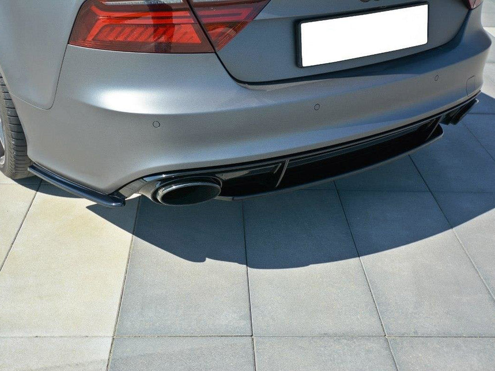 Maxton Design Rear Side Splitters V.1 Audi RS7 C7 - Textured