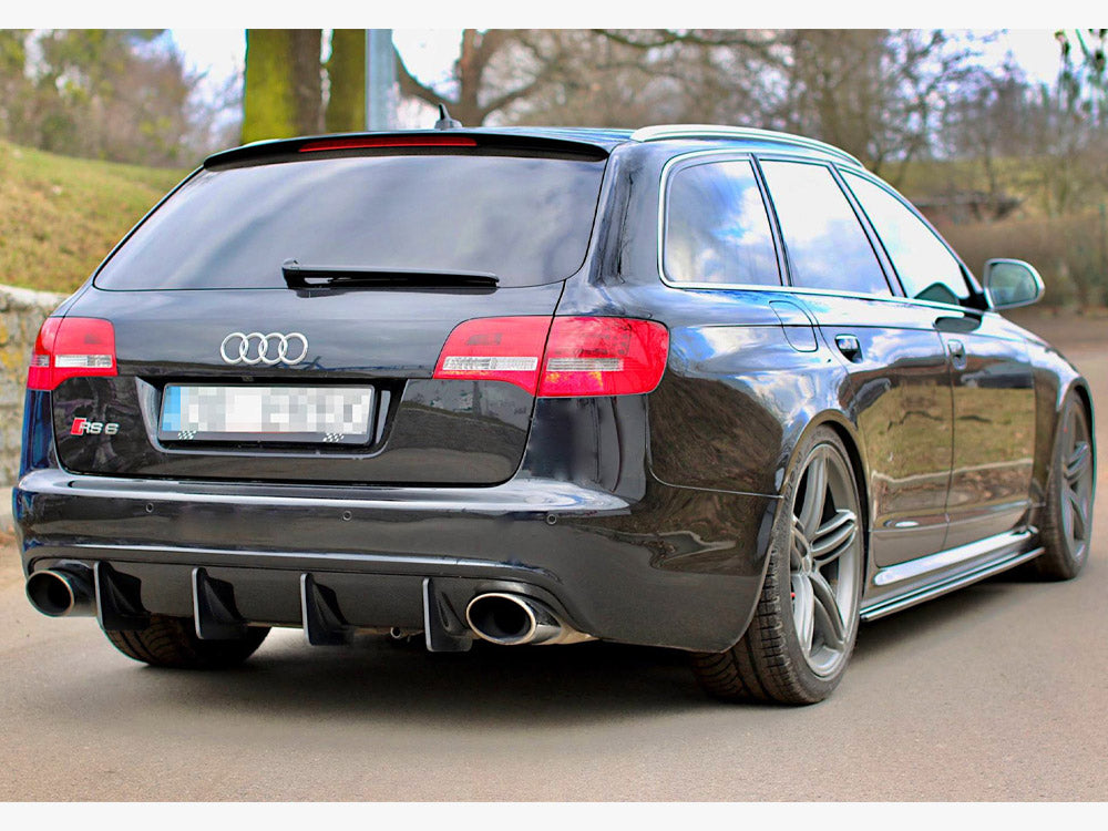 Maxton Design Side Skirts Diffusers Audi RS6 C6 - Carbon Look