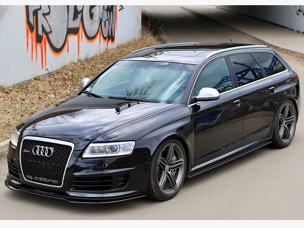 Maxton Design Side Skirts Diffusers Audi RS6 C6 - Carbon Look
