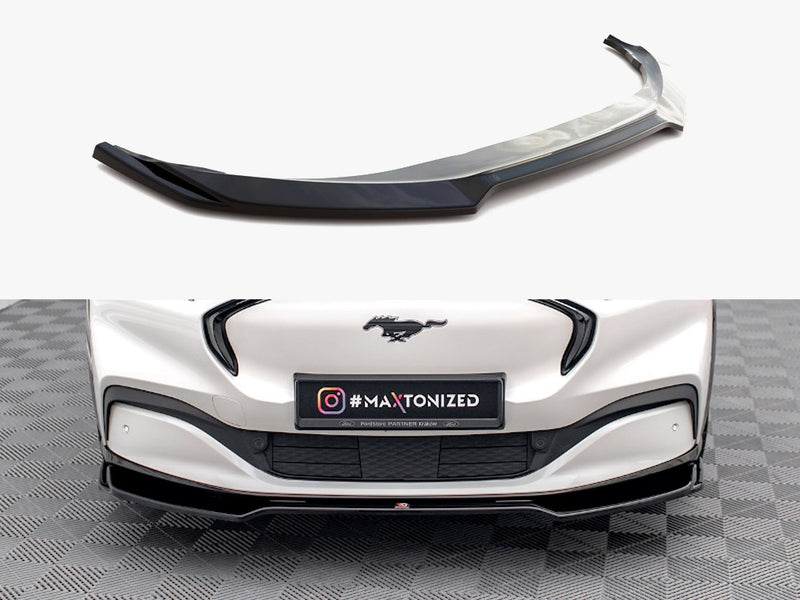 Maxton Design Front Splitter V.2 Ford Mustang Mach-e MK1