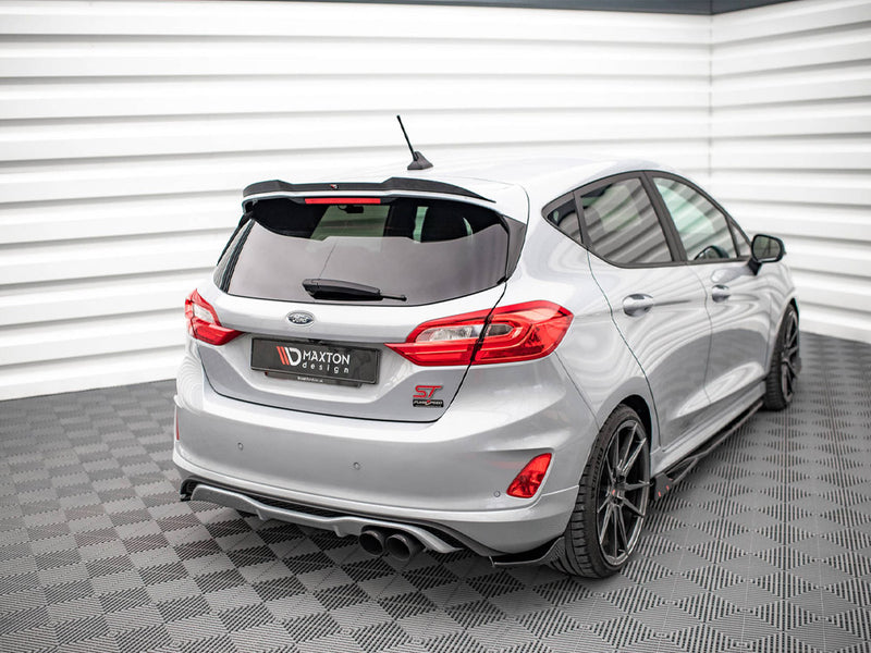 Maxton Design Rear Side Splitters V.1 Ford Fiesta Mk8 ST - Carbon Look