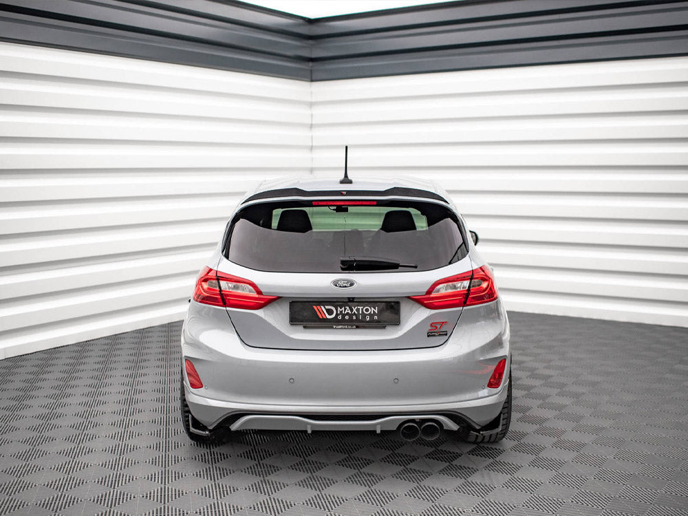 Maxton Design Rear Side Splitters V.1 Ford Fiesta Mk8 ST - Carbon Look