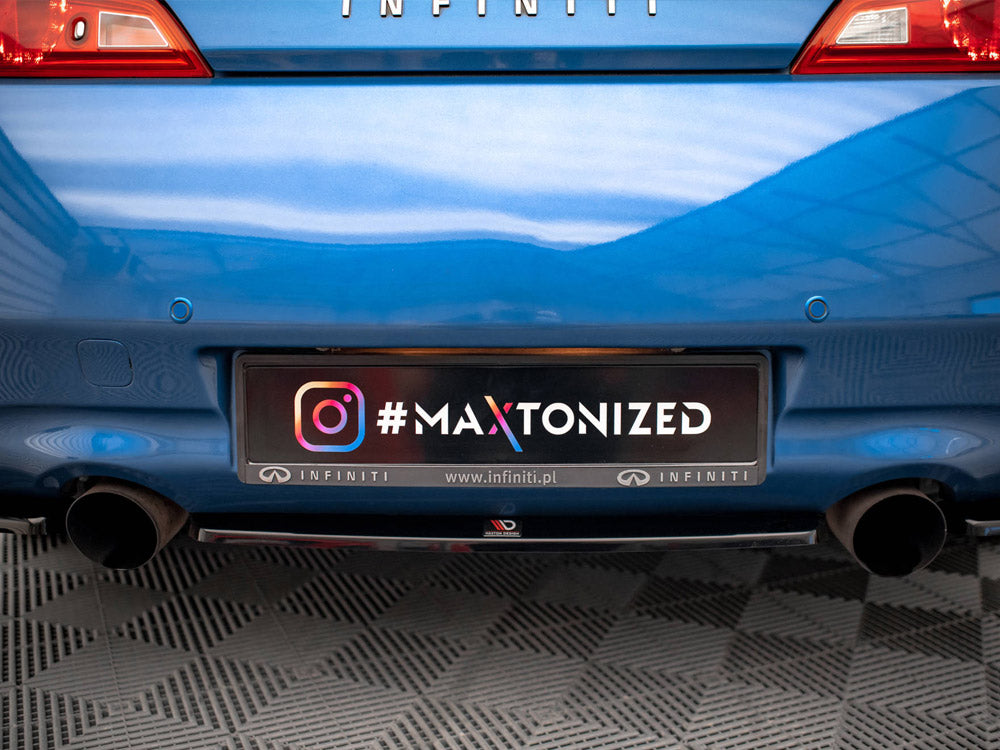 Maxton Design Central Rear Splitter Infiniti G37 Coupe