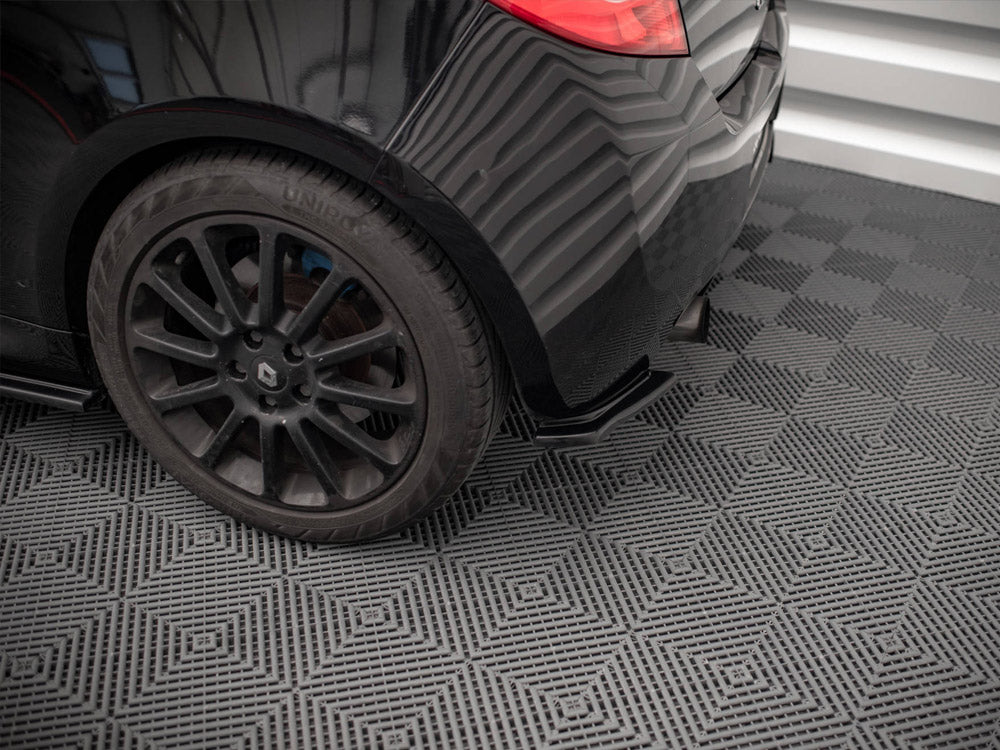 Maxton Design Rear Side Splitters Renault CLIO MK3 RS (2006-2009) - Carbon Look