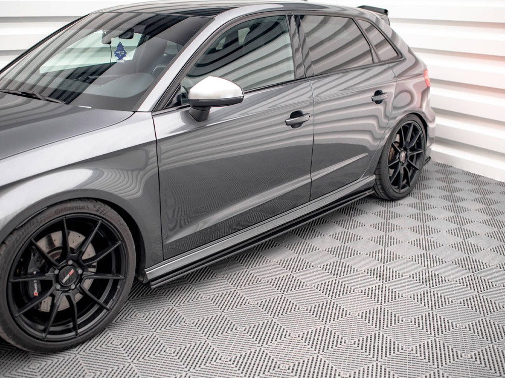 Maxton Design Street PRO Side Skirts Diffusers Audi S3 / A3 S-Line Sportback 8V Facelift