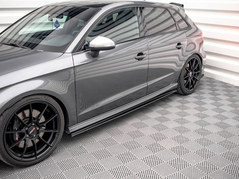 Maxton Design Street PRO Side Skirts Diffusers Audi S3 / A3 S-Line Sportback 8V Facelift