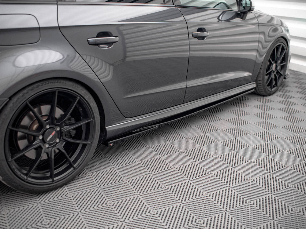 Maxton Design Side Skirts Diffusers Audi S3 / A3 S-Line Sportback 8V Facelift