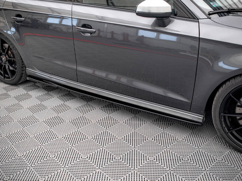 Maxton Design Side Skirts Diffusers Audi S3 / A3 S-Line Sportback 8V Facelift