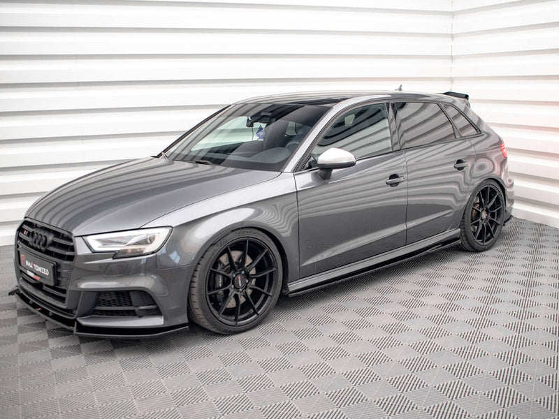 Maxton Design Side Skirts Diffusers Audi S3 / A3 S-Line Sportback 8V Facelift