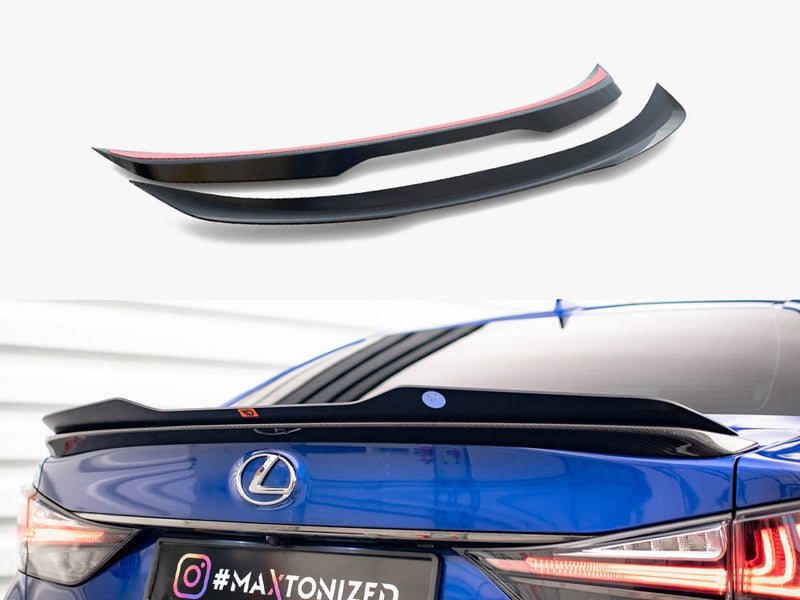 Maxton Design Spoiler CAP Lexus GS F Mk4 Facelift - Carbon Look