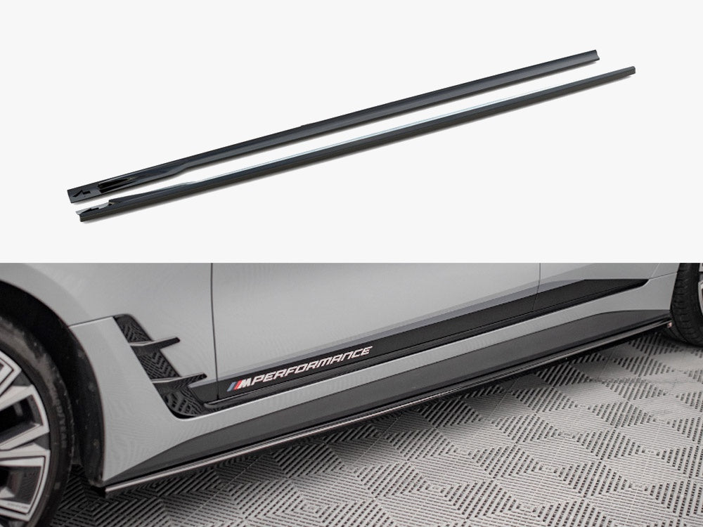Maxton Design Side Skirts Diffusers V.1 BMW 4 Gran Coupe M-Pack / M440i G26