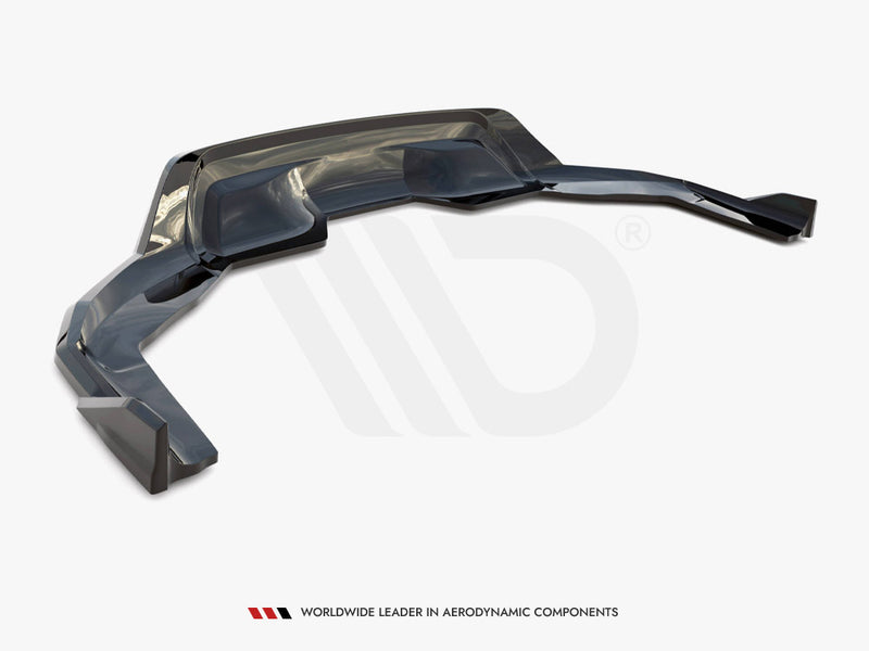 Maxton Design Central Rear Splitter (Vertical Bars) BMW X6 M Sport F16
