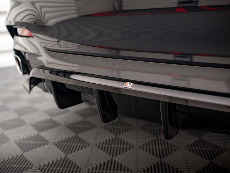 Maxton Design Central Rear Splitter (Vertical Bars) BMW X6 M Sport F16