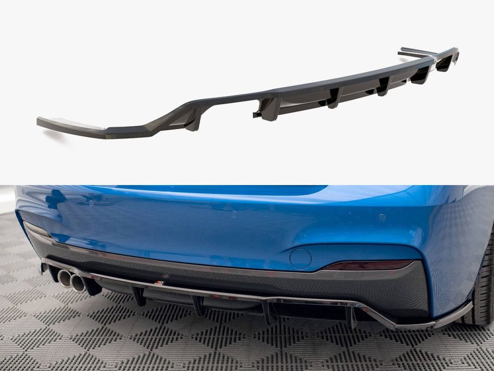 Maxton Design Central Rear Splitter (Vertical Bars) BMW 2 M-Pack F22