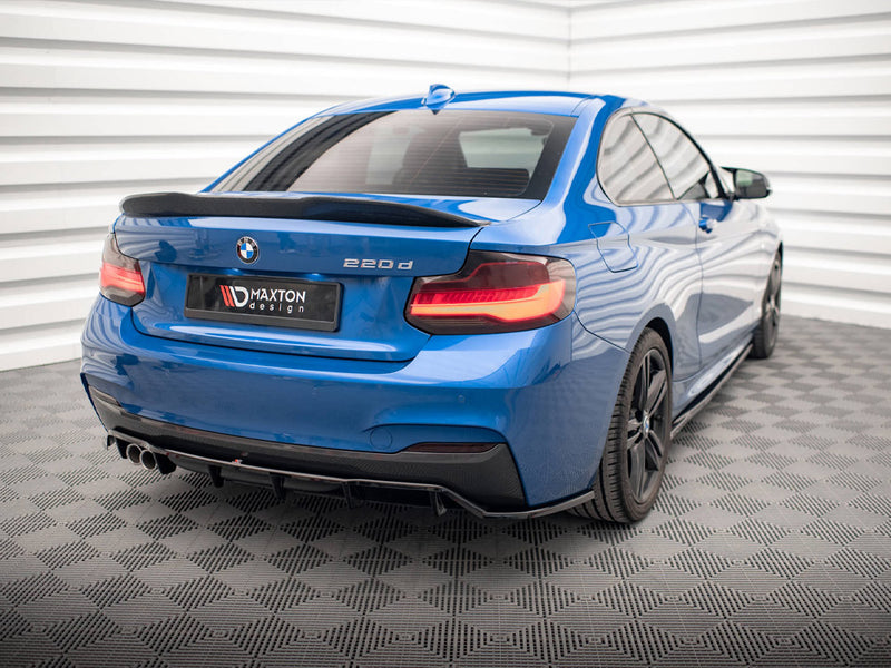 Maxton Design Central Rear Splitter (Vertical Bars) BMW 2 M-Pack F22