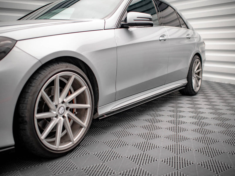 Maxton Design Side Skirts Diffusers Mercedes E63 AMG / AMG-Line Sedan W212 Facelift