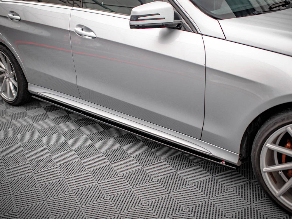 Maxton Design Side Skirts Diffusers Mercedes E63 AMG / AMG-Line Sedan W212 Facelift