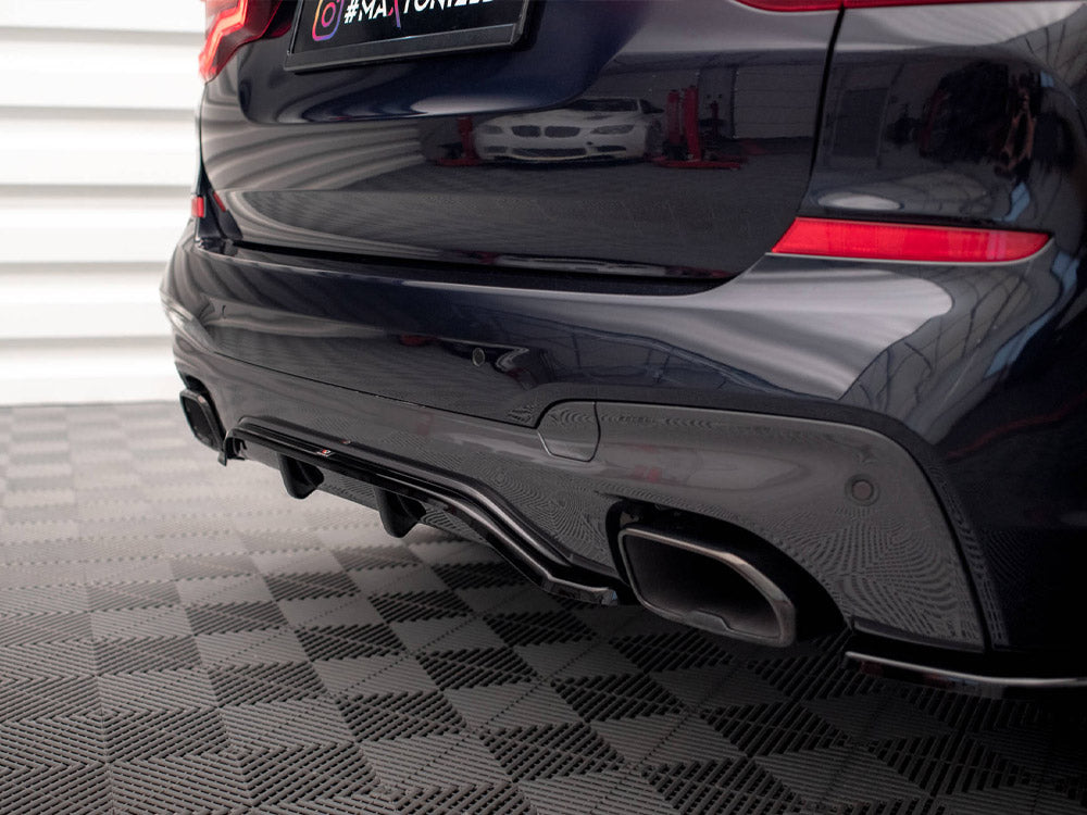 Maxton Design Rear Splitter (Vertical Bars) BMW X3 M40i / M40d G01