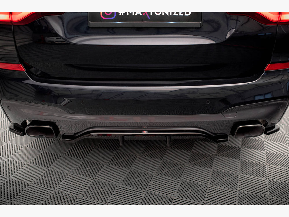 Maxton Design Rear Splitter (Vertical Bars) BMW X3 M40i / M40d G01