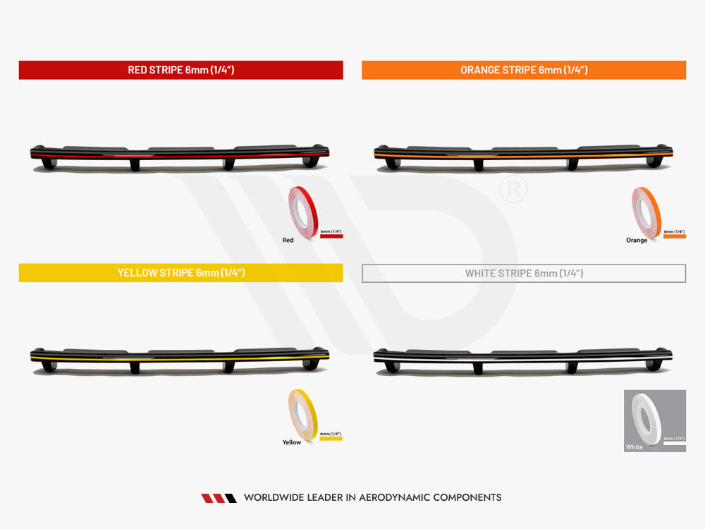 Maxton Design Central Rear Splitter Skoda Octavia VRS MK3/ MK3.5 Hatchback/ Estate - Carbon Look