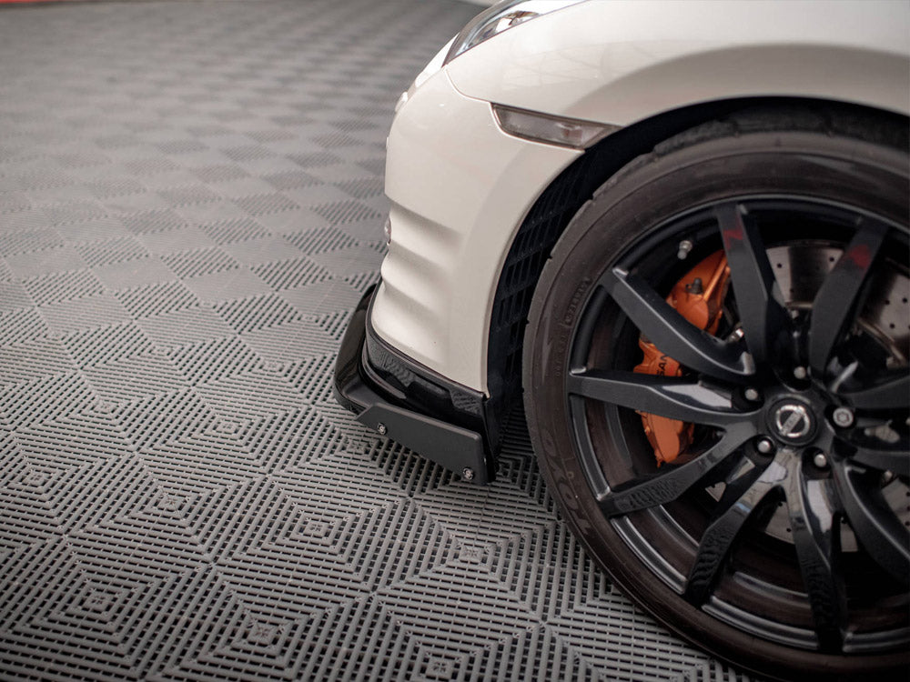 Maxton Design Front Splitter + Flaps Nissan GTR R35 1st Facelift