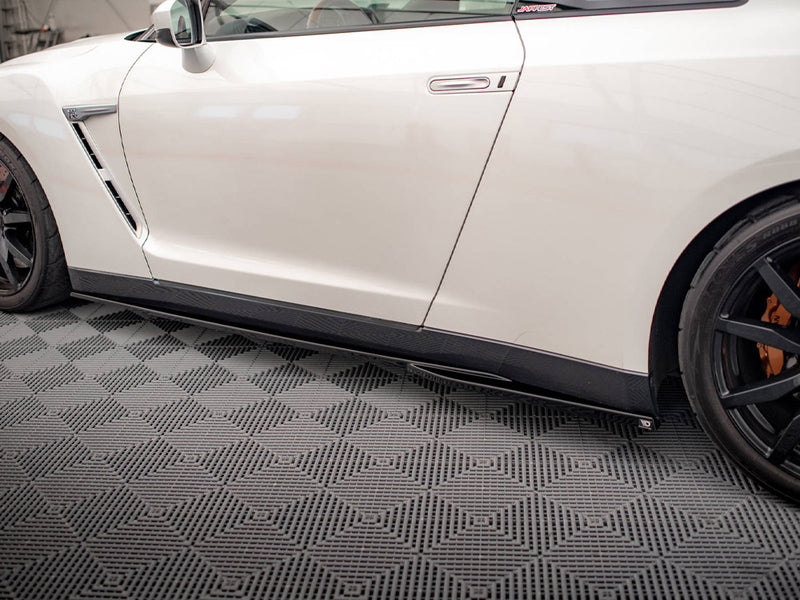 Maxton Design Side Skirts Diffusers Nissan GTR R35 1st Facelift